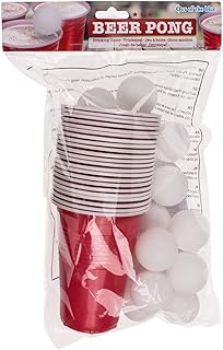 Out of the blue Trinkspiel/Beer Pong / 15 Kugeln und 22 Becher à 550 ml/Material: Kunststoff