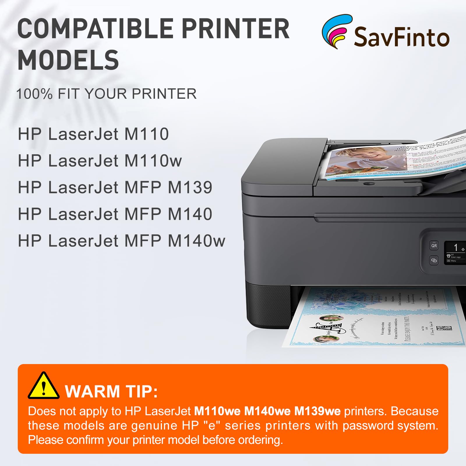 142A W1420A z chipem zamiennik tonera do HP W1420A 142A kartridże z tonerem kompatybilne z LaserJet M110 M110w MFP M139 M139w M140 M140w, niekompatybilne z drukarkami HP (z modelem E) (2