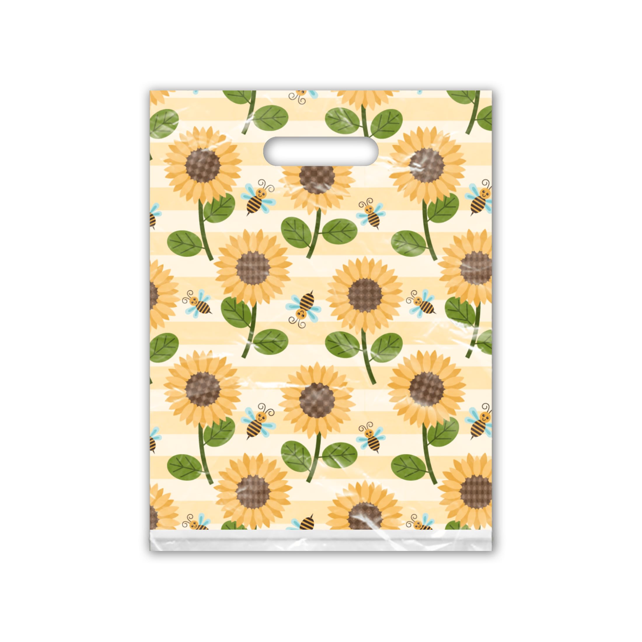 Sunflower Bumble Bee Merchandise Bags - 100 Pack -3 Sunflower Bumble Bee Merchandise Bags - 100 Pack -3