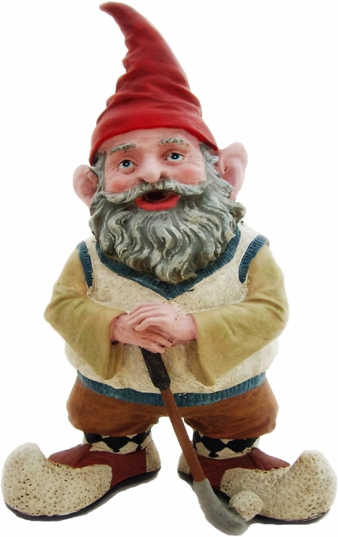 Nowaday Gnomes - Greg The Golfer Gnome Holding a Golf Club & Golf Ball Home & Garden Gnome Figurine 8.5" H