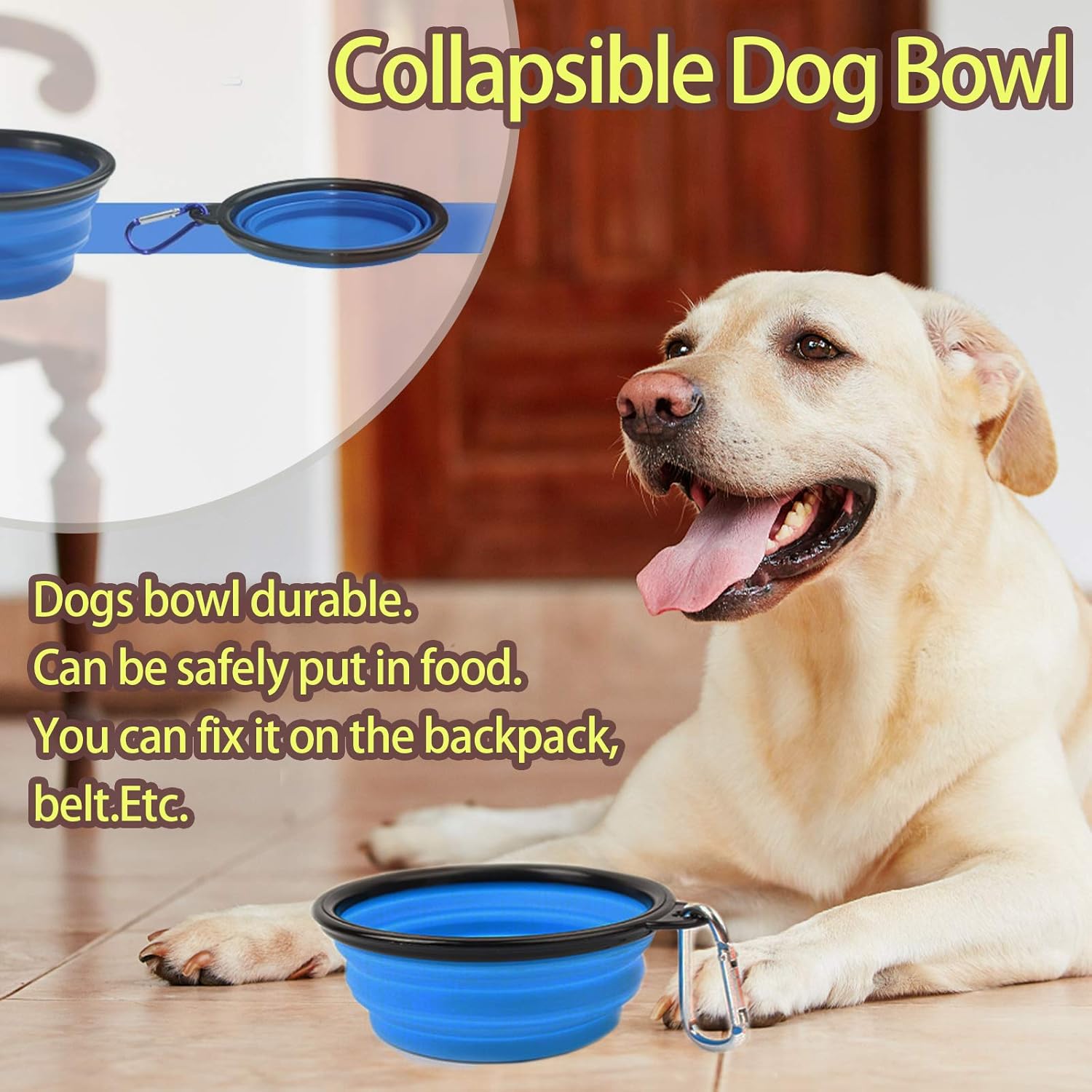 SSRIVER Puppy Training Kit 6 Pcs Adjustable Puppy Doorbells for Dogs Training Bag Whistle to Control Stop Barking Dog Bowl and Poop Bag Pet Trainer Dog Training Set Clicker : SSRIVER : Pet Supplies