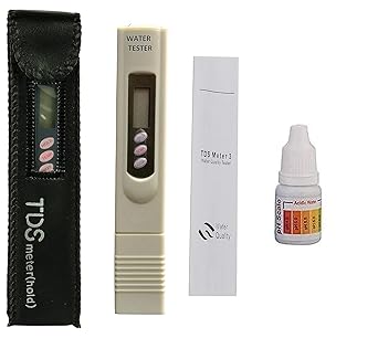 kalatikatds meter & Liquid PH tester Combo for water testing with temperature display tds meter for water testing with leather case TDS meter 2 Pieces