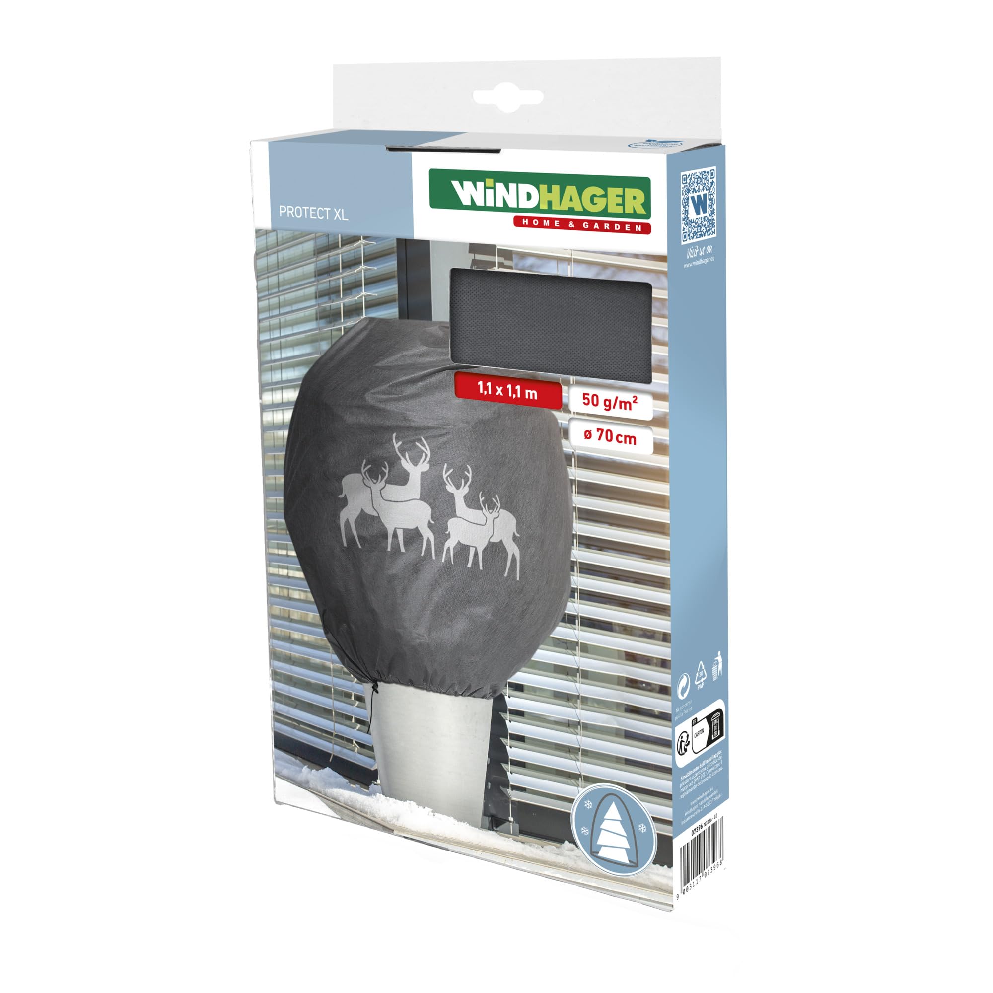 Windhager Velo invernale decorativo, protezione dal freddo, protezione