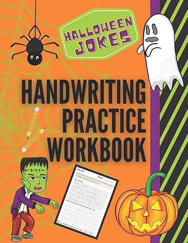 Halloween Jokes Handwriting Practice Workbook: 101 Spooky Jokes to Practice