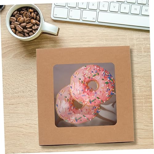 Miniatura 9 de Mobestech 15 cajas de ventana para tartas, contenedores para magdalenas, brownie, cupcakes, dulces, dulces, dulces, galletas, postres, mini