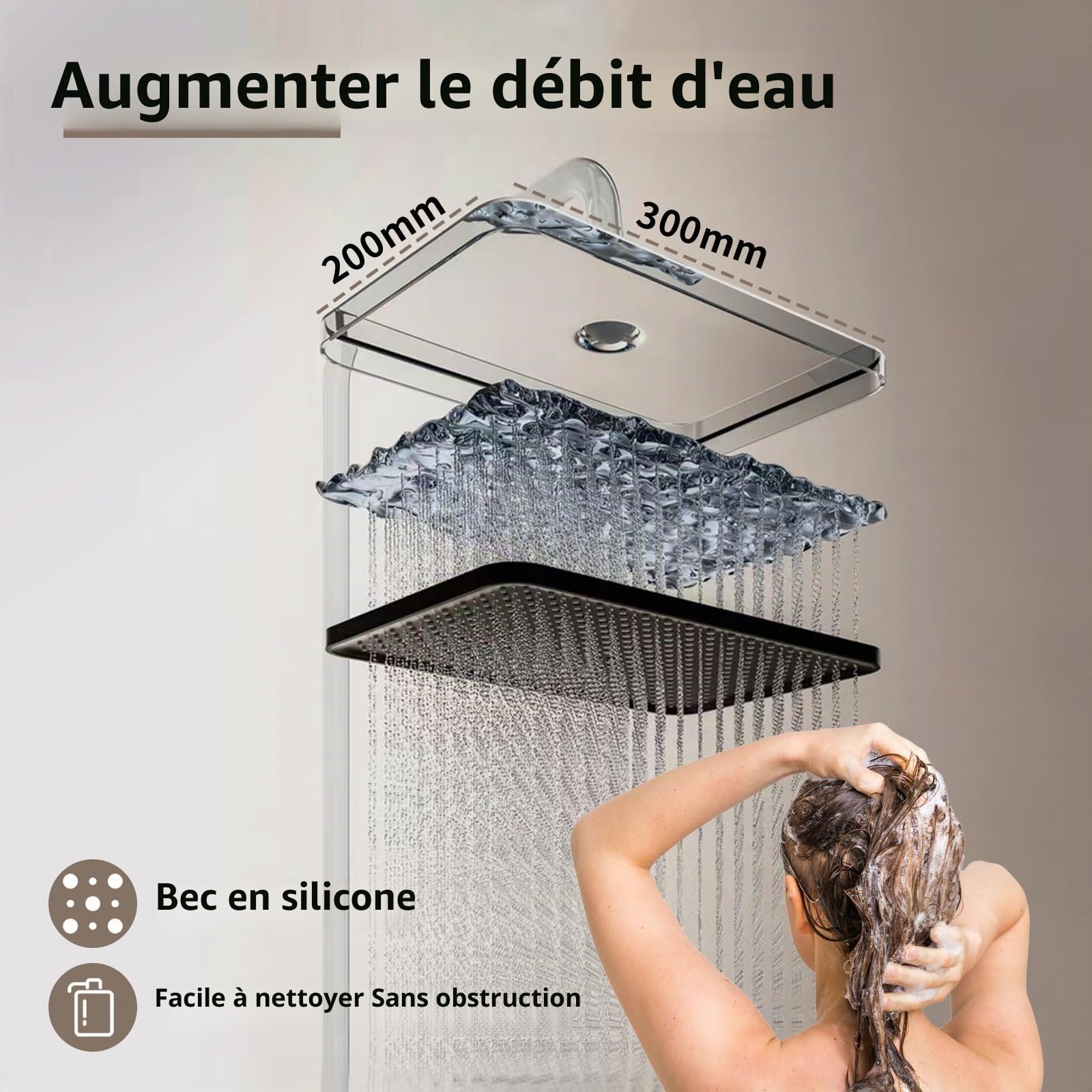 Colonne de Douche avec Écran Digital Intégré
