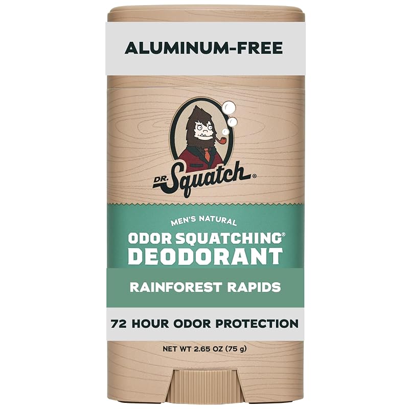 Desodorante masculino Dr. Squatch sem alumínio, fragrância Rainforest Rapids, 1 unidade