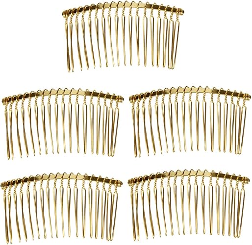 Amazon 6 8 X 3 7cm クリニーク 金色 金属 18歯 毛のくし 櫛 髪のくし 5個 髪留め ピン コーム 通販 Amazon 6 8 X 3 7cm クリニーク 金色 金属 18歯 毛のくし 櫛 髪のくし 5個 髪留め ピン コーム 通販