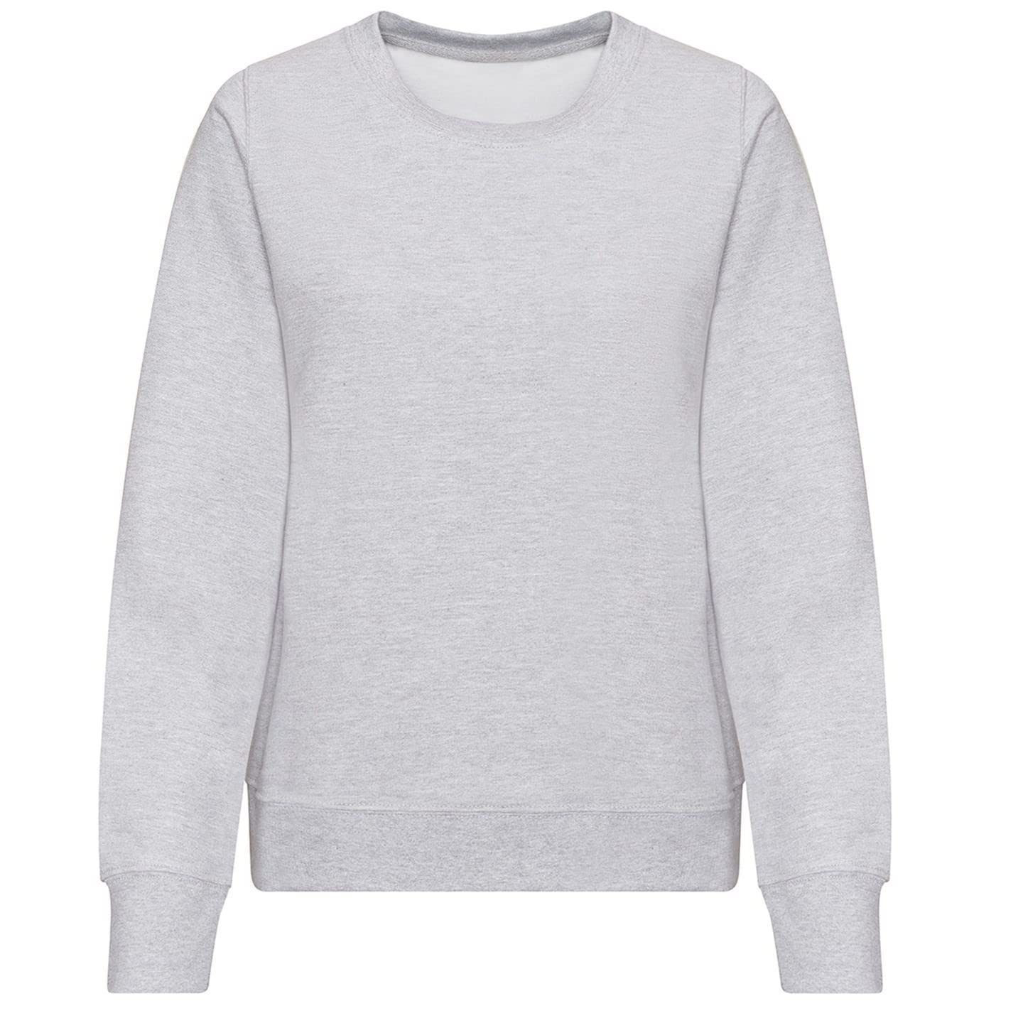 AWDis Just Hoods JH30F Ladies Sweatshirt - Heather Grey - XS