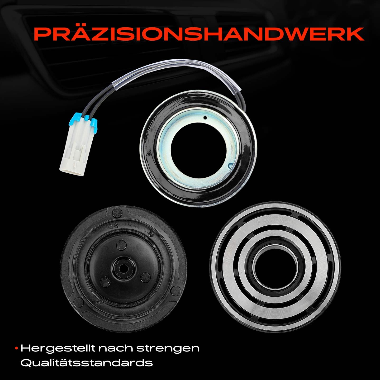 Frankberg 1x Klimakupplung Kompatibel mit Astra G Cabriolet T98 Astra G Kasten/Kombi F70 Astra H A04 Combo Tour Corsa C X01 Meriva X03 Zafira A MPV T98 Replace# 13297439