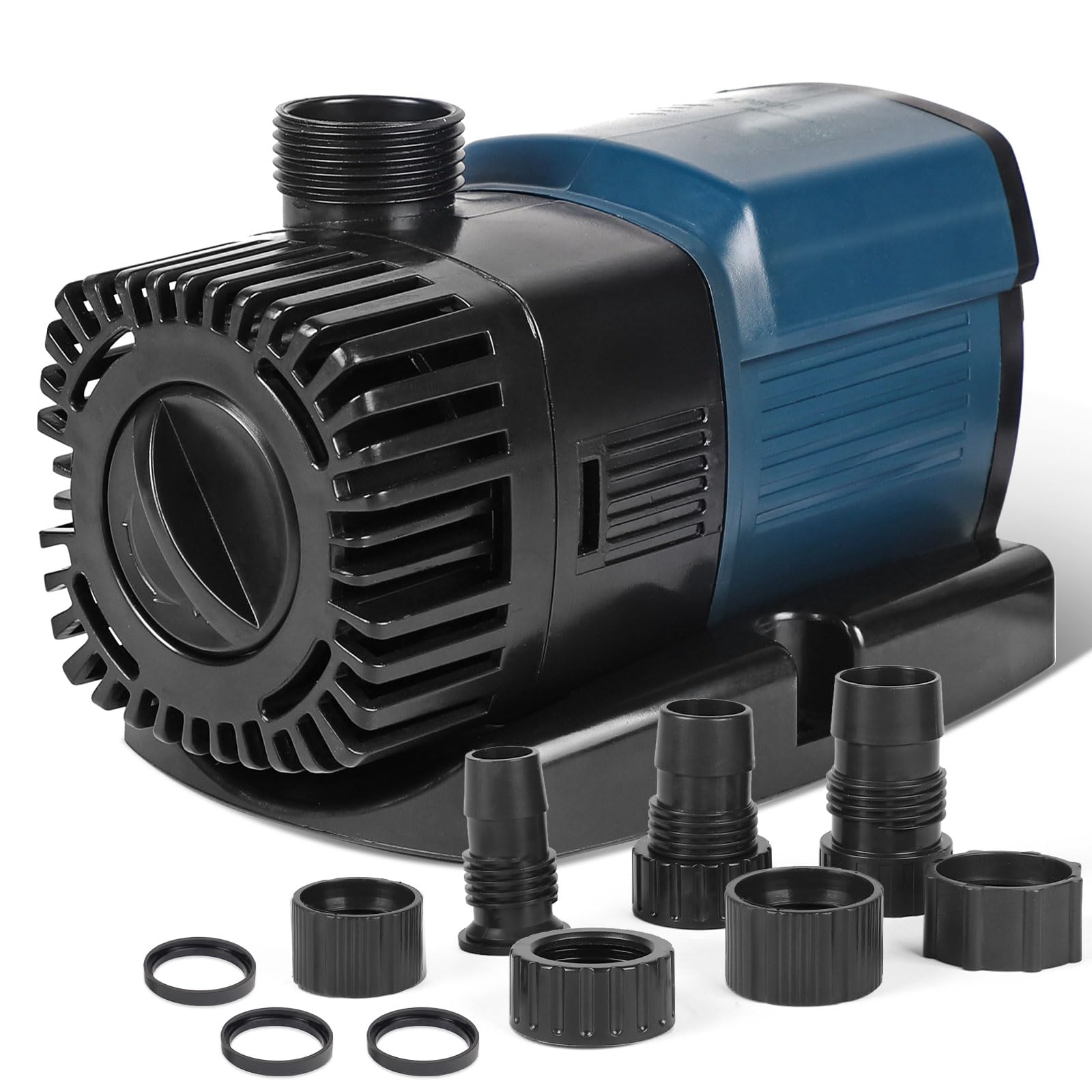 SWAWIS Pompa do oczka wodnego z filtrem, 11 W, 1800 l/h, energooszczędna pompa do akwarium, maks. wysokość tłoczenia 2,2 m, długość kabla 10 m, pompa zanurzeniowa, pompa fontannowa, pompa strumieniowa