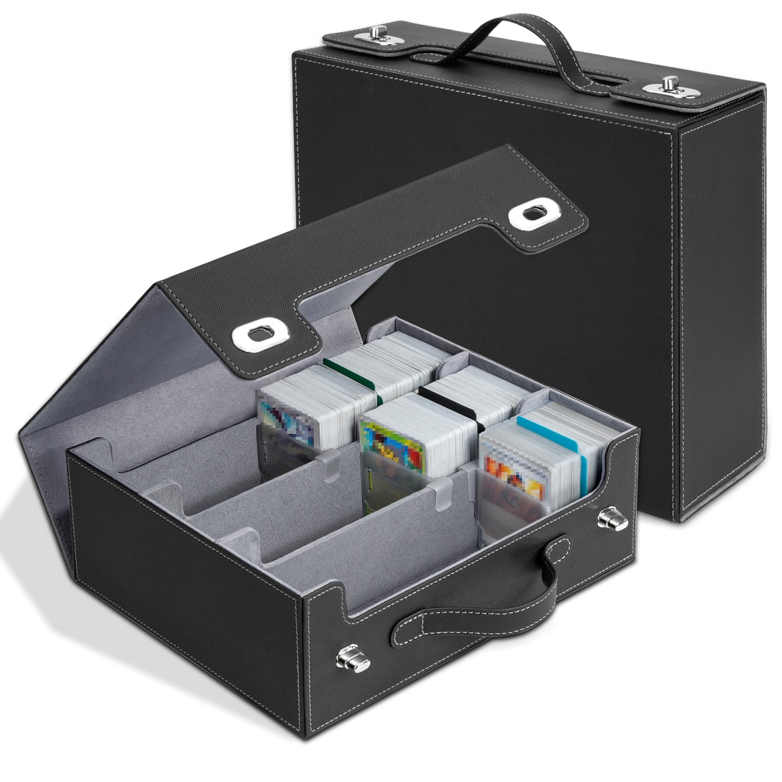 Alyvisun Deck Box avec poignée & verrouillage pour TCG & sport