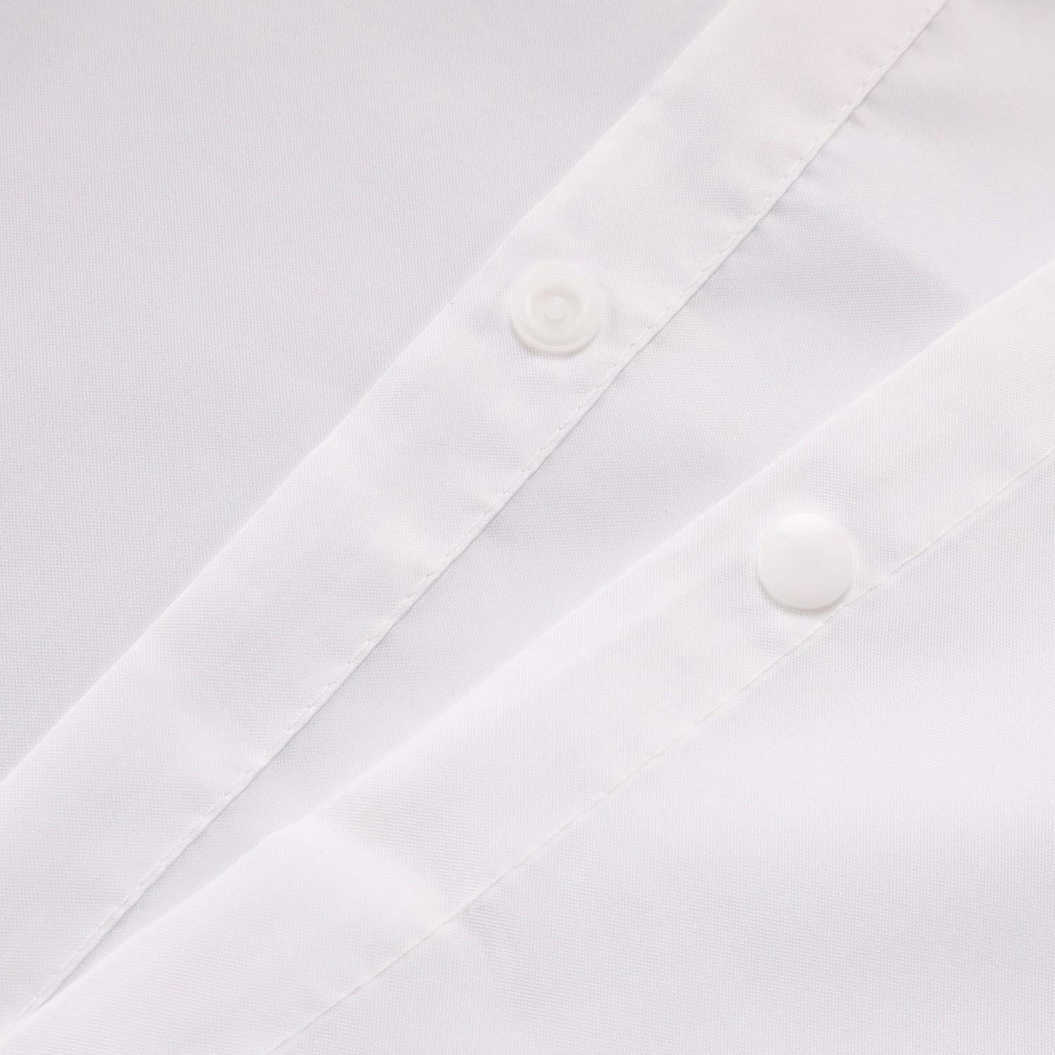 River Dream Snap in Fabric Shower Curtain Liner Replacement - 71" x 66", White, Fit with 71 x 86, W 71" x L 66" (1 Panels) - Image 4