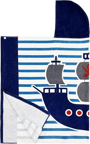 Vista 12 de Toallas de baño para niños, toalla para niños y niñas con capucha para playa, baño, piscina, toallas de natación de 30 x 50 pulgadas, tamaño grande