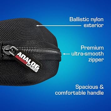 ANALOG CASES AlphaTheta DDJ-FLX2 Case - Custom-Fitted PULSE Hard Case | Durable Molded EVA Hard Case, Excellent Protection, Compact Design & Precise Custom Fit, Comfortable Handle, Smooth Zipper