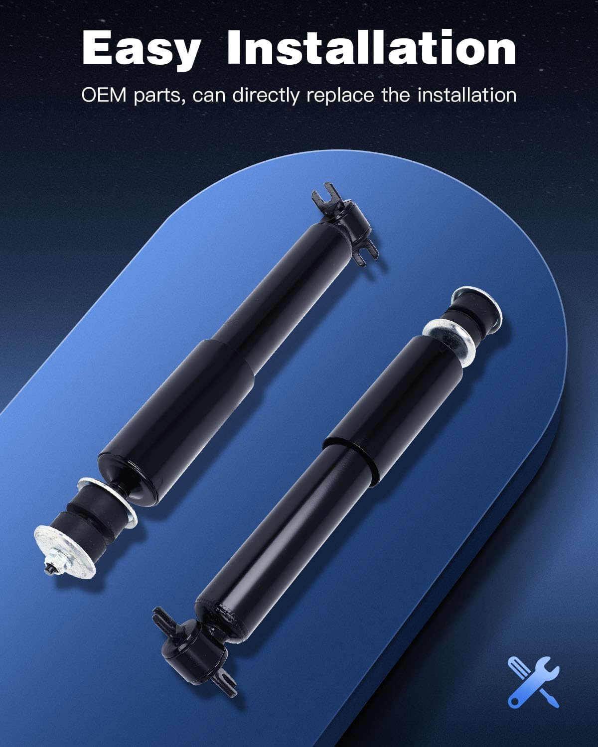 ECCPP Shocks Struts Front Shocks Absorbers Struts for 2003-2014 for Chevy Express 1500,2003-2007 for Chevy Express 2500 33259 911255-2pcs shocks