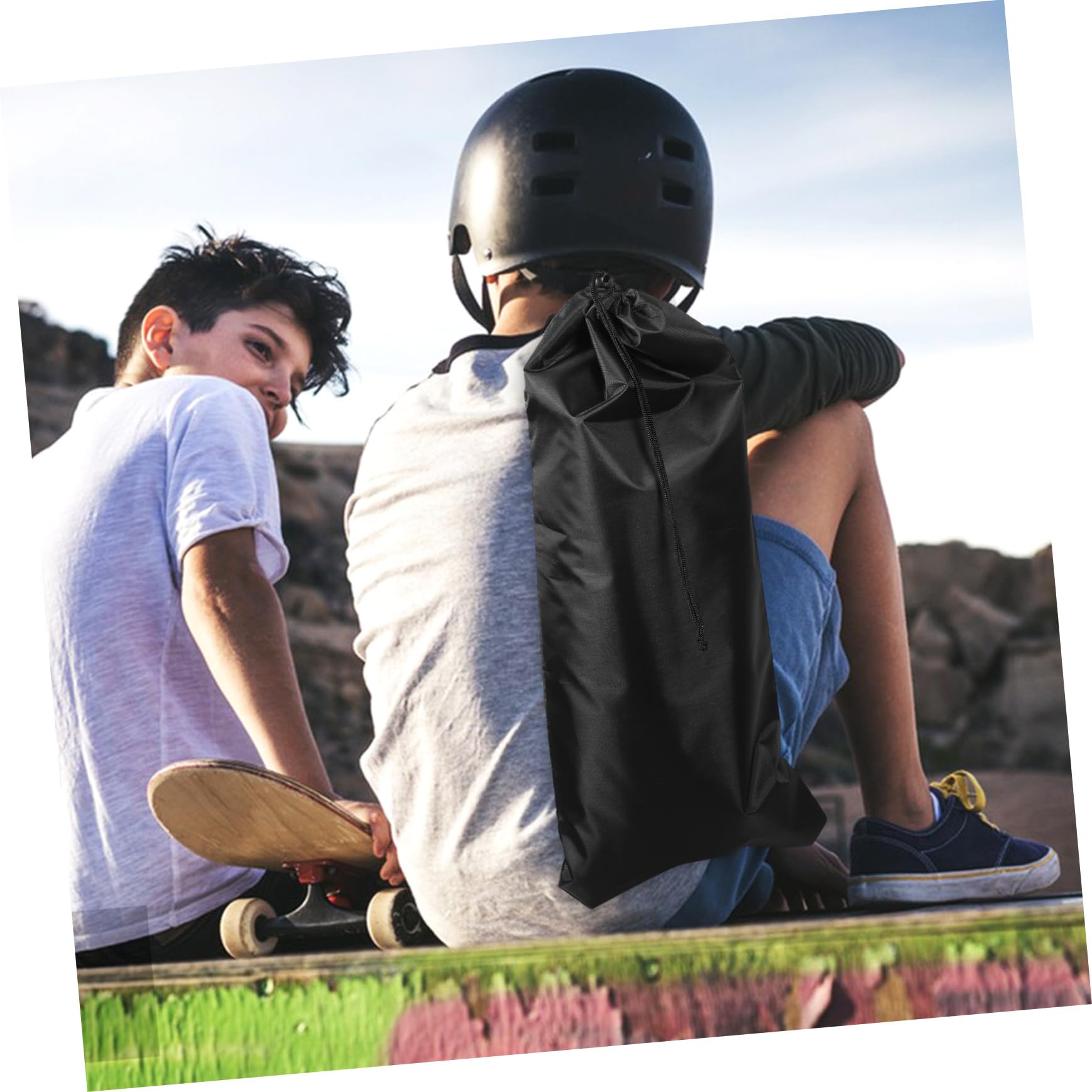 SUPVOX Skateboard Backpack Lightweight Water-resistant Multi-function Sling Bag