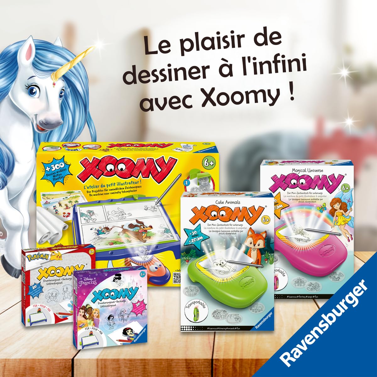 Ravensburger Xoomy Licorne Dessin Enfant Loisir créatif Dès 6 Ans Version française