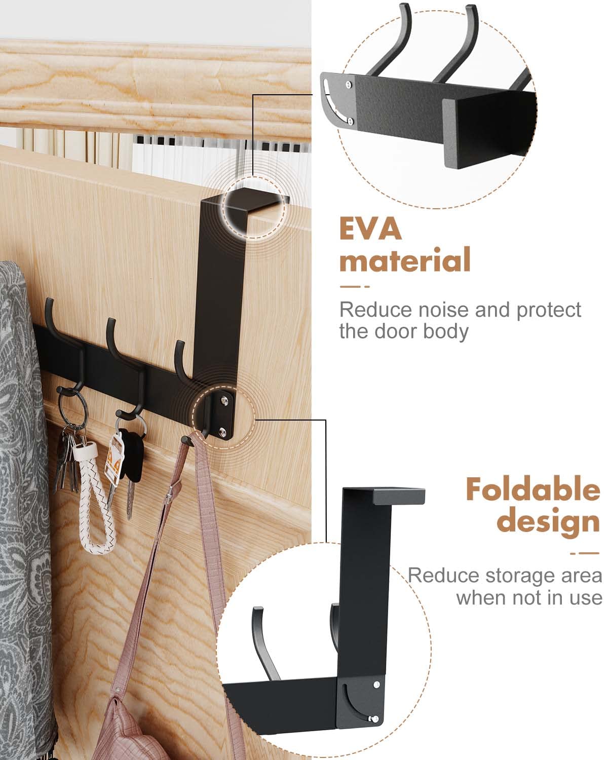 Victoper Over Door Hook Hanger 12 Hooks - Image 3