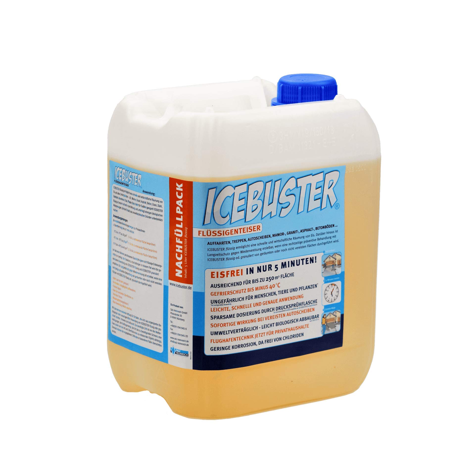 5 Liter Flüssigenteiser + Sprühflasche ICEBUSTER-Starter-Set - salzfrei