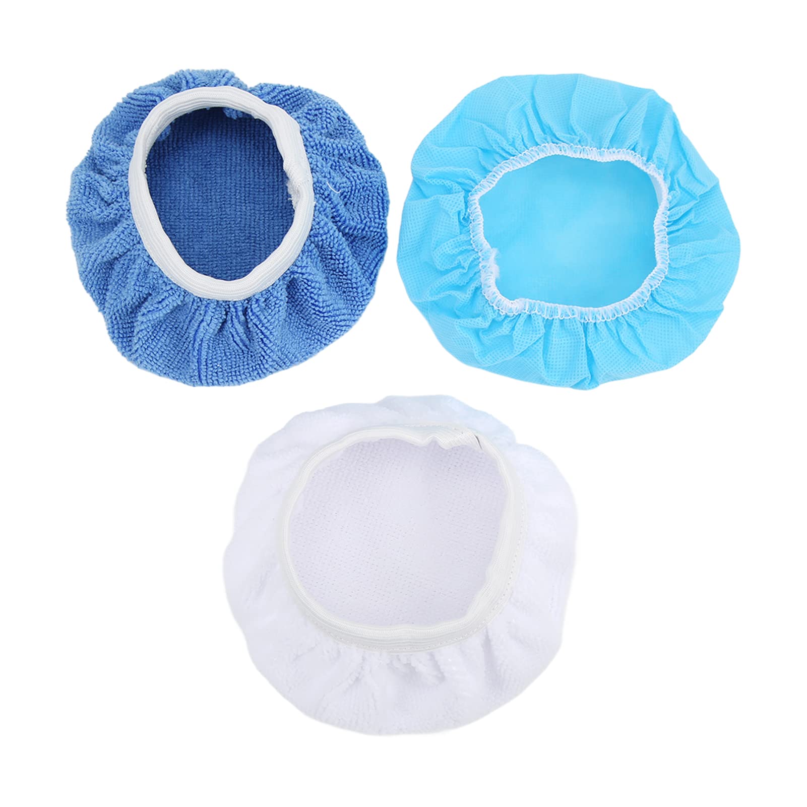 Tbest Polierhauben-Set, Hochwertige Mikrofaser-Vlies-Baumwoll-Polierpads Zum Wachsen von Autos, Motorrädern, Booten und 150 Mm (6 Zoll), 24 Packungen