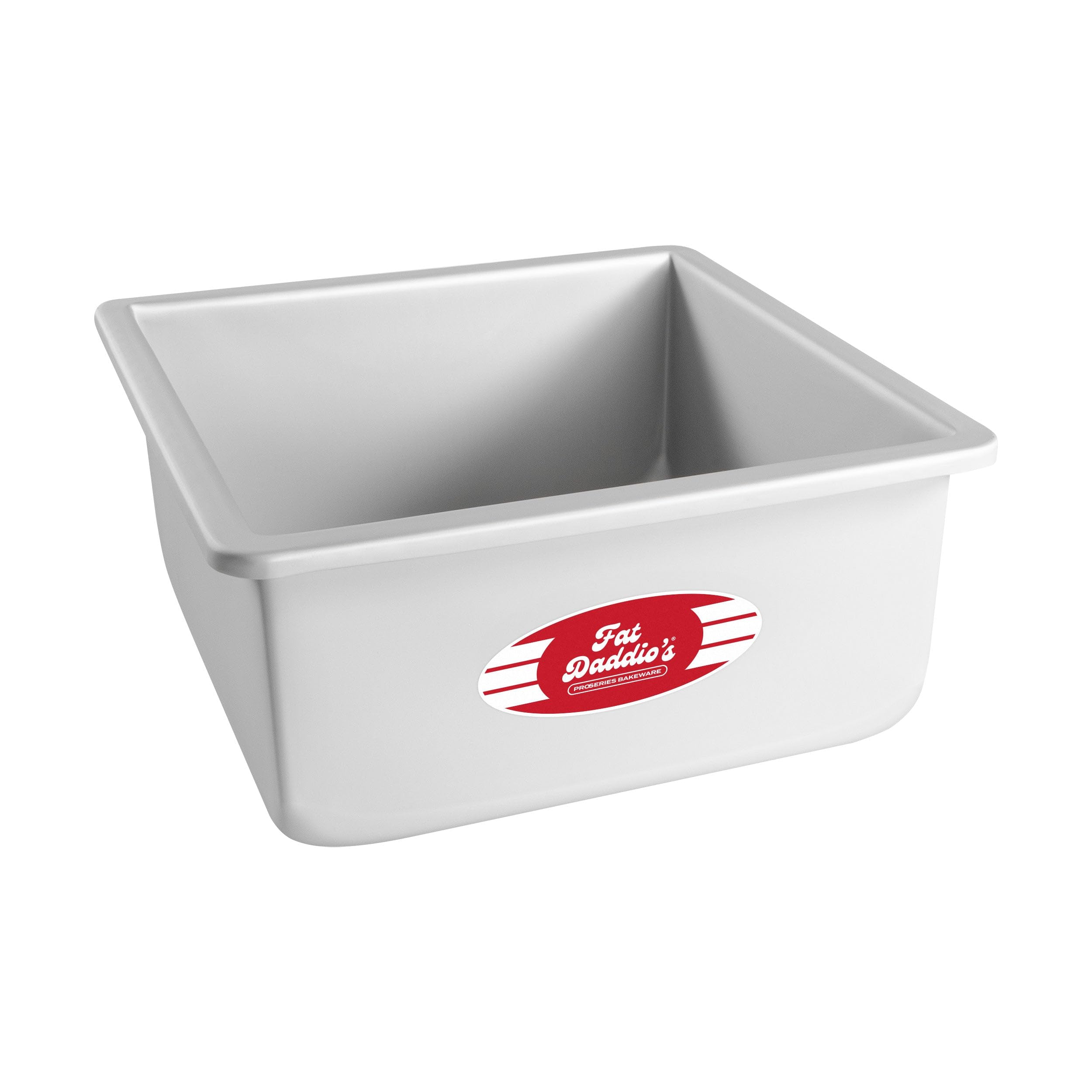 Fat Daddio's Anodized Aluminum Square Cake Pan, 8 x 4 Inch
