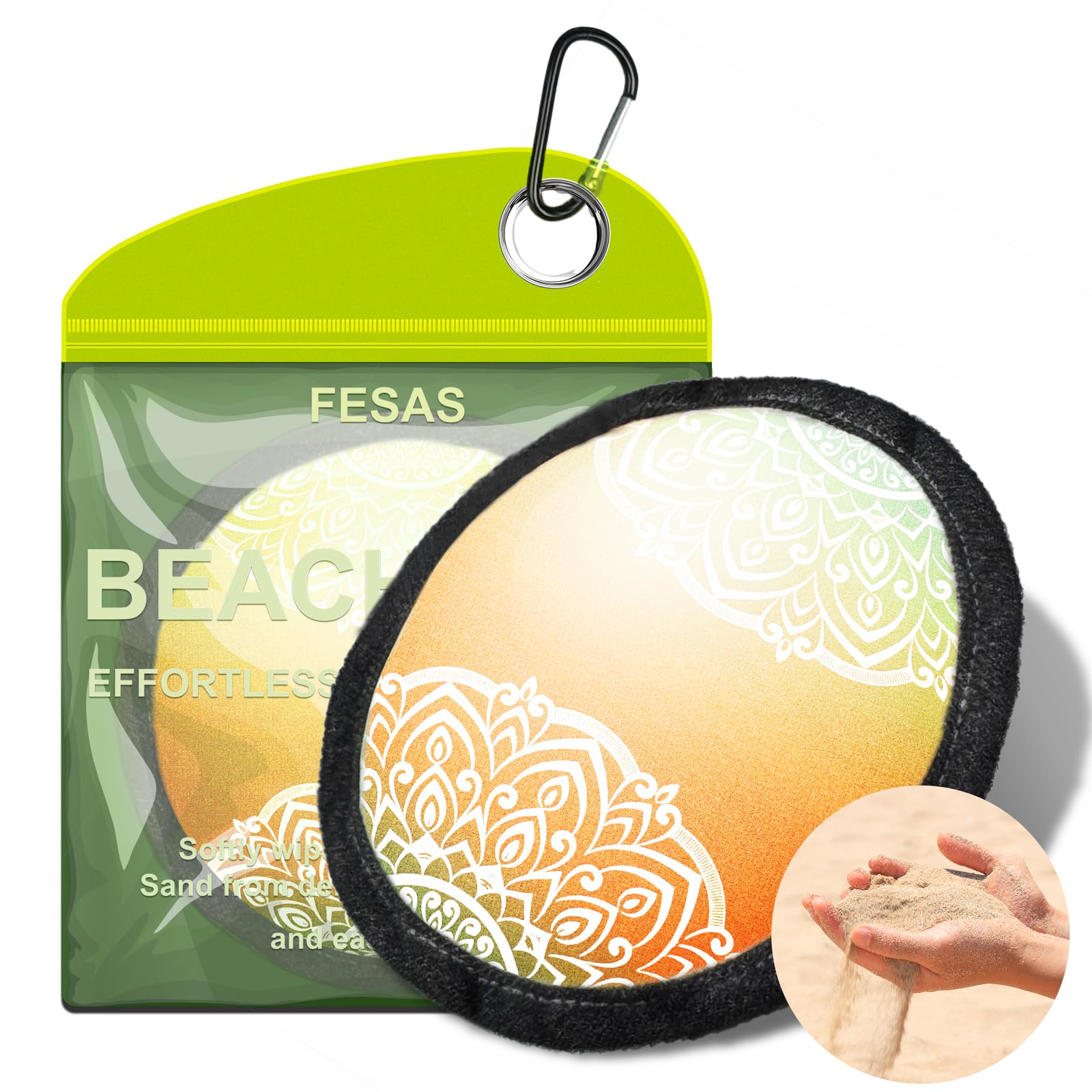 Sandentferner-Beutel Für Strand – Mit Aloe Vera & Vitamin C, Wiederverwendbar – Wasserloser Reiniger Für Füße & Badeanzug