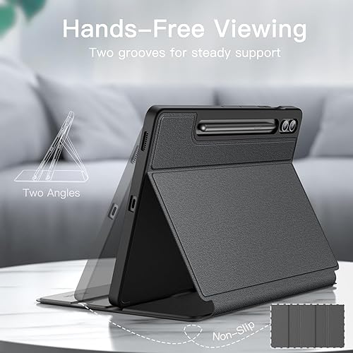 Miniatura 3 de JETech Funda para Samsung Galaxy Tab S9 FE+  S9 FE Plus de 12.4 pulgadas con soporte para S Pen y funda protectora para tableta, diseño de folio