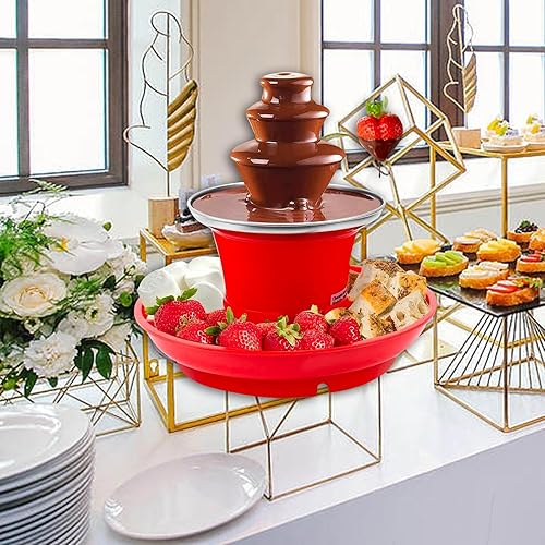 Miniatura 6 de Fuente eléctrica de fondue de chocolate con bandeja de servicio extraíble para el hogar