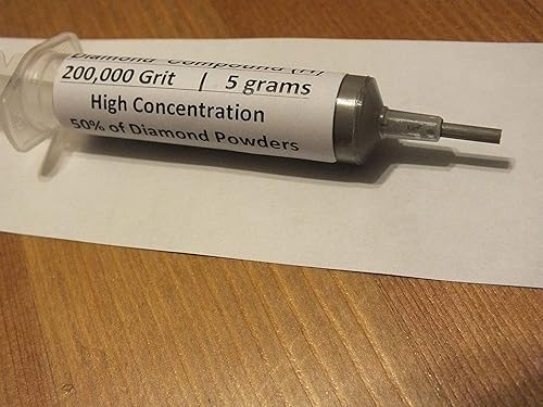 Miniatura 104 de TechDiamondTools - Pasta de pulido compuesto de diamante, grano de 5,000, 2-3 micrones para mármol, vidrio, metal, joyería, resina, plata, cromo