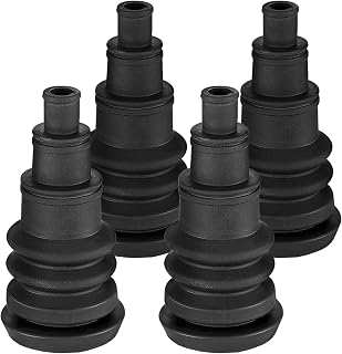 (4-Pack) Universal Firewall Boot for Running Cables Safe and Convenient Automotive Rubber Firewall Grommet Kit for Vehicle Running Cables Can Accommodate 3/8 Inch to 1 Inch Wire Bundles Boots