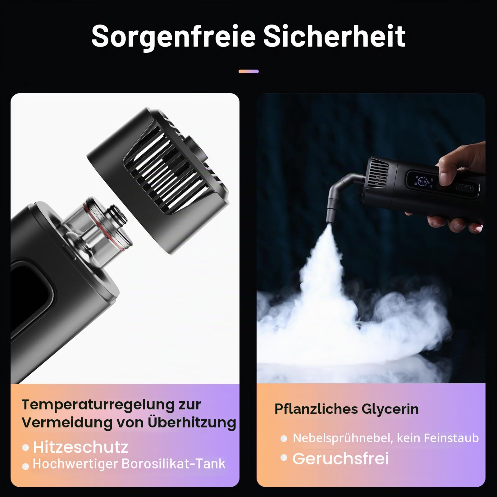 Tragbare Rauchmaschine Handheld Nebelmaschine mit Fernbedienung Fogger - ULANZI FM01 FILMOG Ace Tragbare Nebelmaschine für Fotografie, Veranstaltungen im Freien, Partys, Bühneneffekte, Hochzeiten,