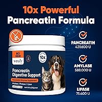 Vista 2 de Woofy Pancreatin Digestive Support Pancreatic Digestive Enzymes 10x Pancreatin No Odor Pancreatin for Dogs and Cats Pancreatic Enzyme