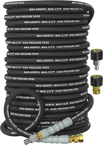Pressure Washer Hose 200FT with 3/8'' Quick Connect, 4200 PSI