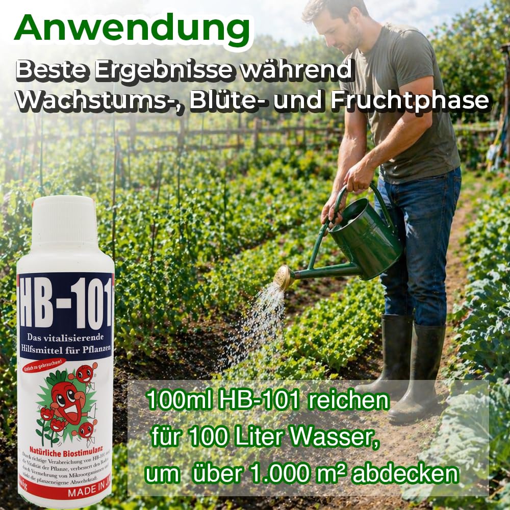 HB-101 Naturalny biostymulant (50 ml) – Rewitalizujące narzędzie dla wszystkich roślin, w 100% naturalne i wolne od chemikaliów