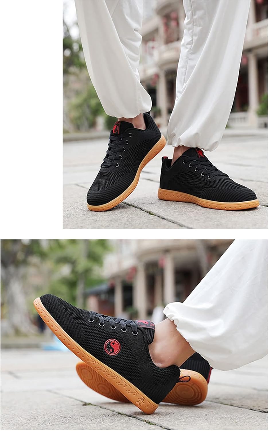 Martial Arts Taewondo Shoes, Breathable Unisex Sports Boxing Karate Kung Fu Tai Chi Shoes for Children Teenager Adults (Color : White, Size : 8 US)