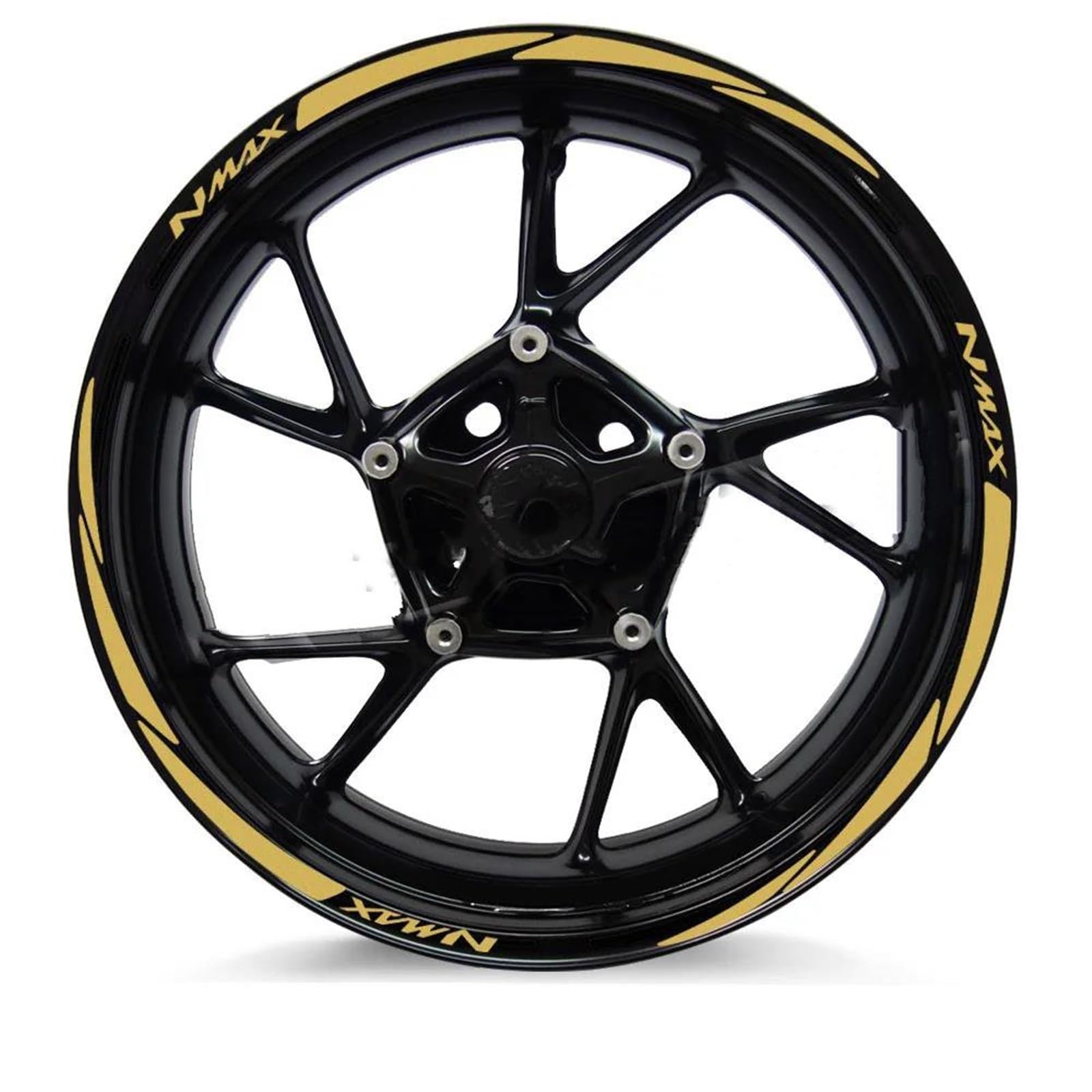Hjkdsz Style 2 Motorcycle Stickers Reflective Wheel Rim For Nmax 125 155 160 Nmax155 Nmax160 Nmax125(Style 2)
