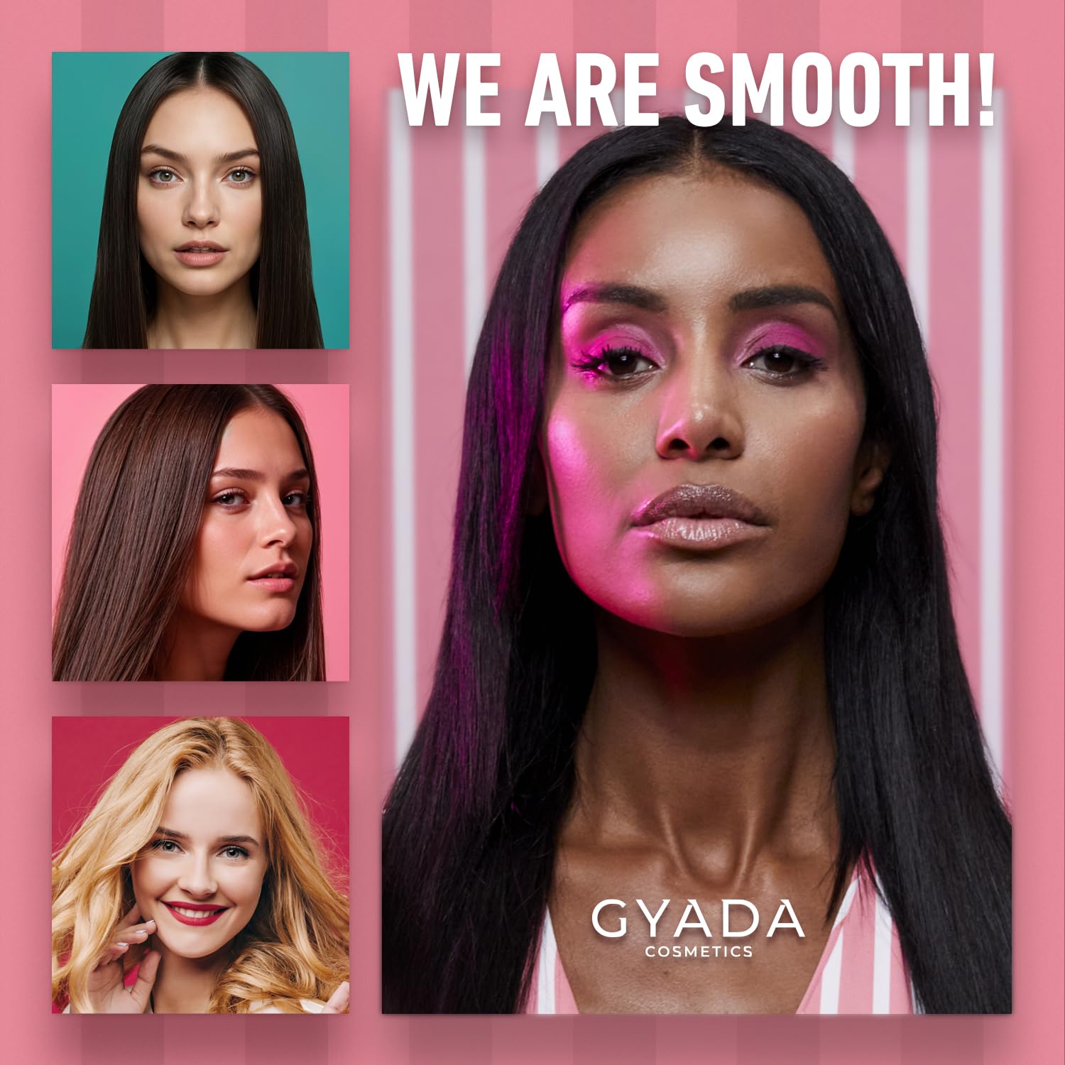GYADA COSMETICS, Wygładzająca ochrona cieplna do 230° przed wysoką temperaturą, prostownicą i lokówką, z ekstraktem z lnu, owsa, acai i amarantu, 125 ml