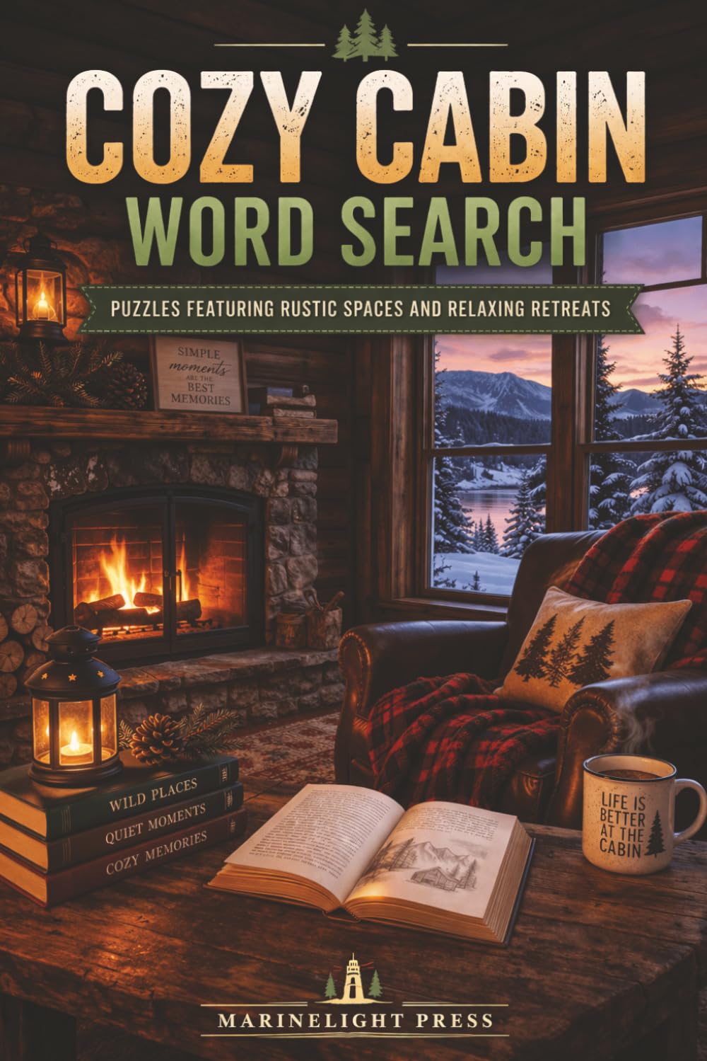Cozy Cabin Word Search: Puzzles Featuring Rustic Spaces and Relaxing Retreats