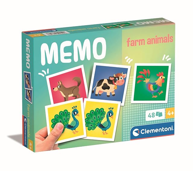 Clementoni memo pocket farm animal