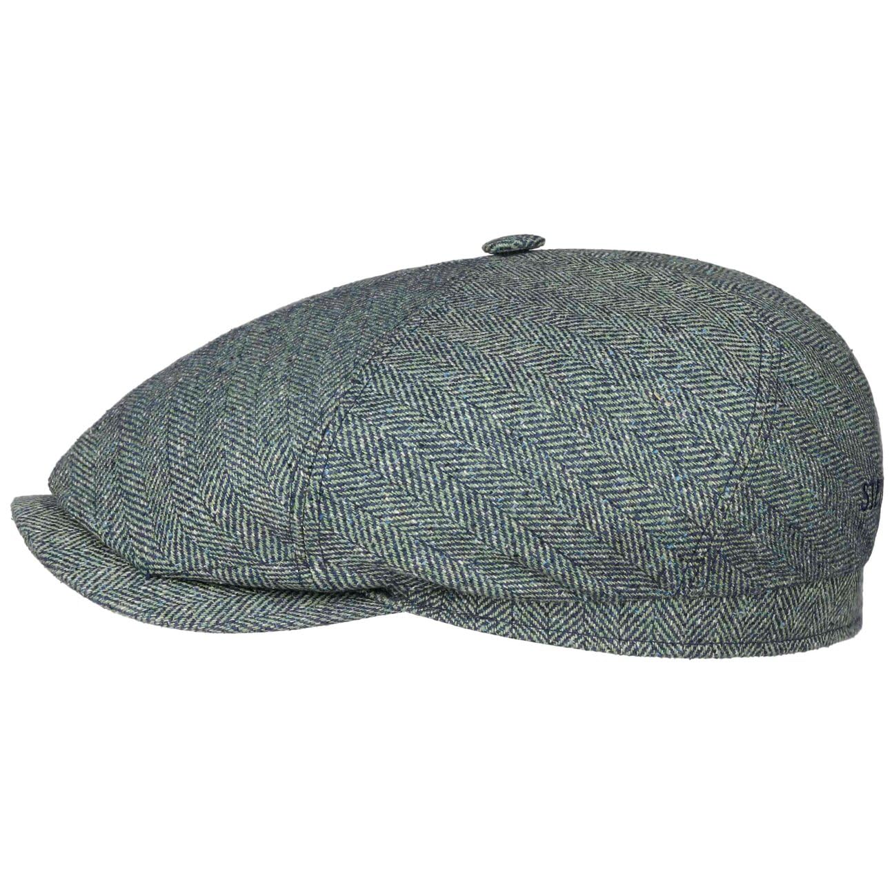 Stetson Casquette en Cuir Hatteras Burney Homme - Gavroche avec Visiere, Doublure Printemps-ete Printemps Ete Automne Hiver