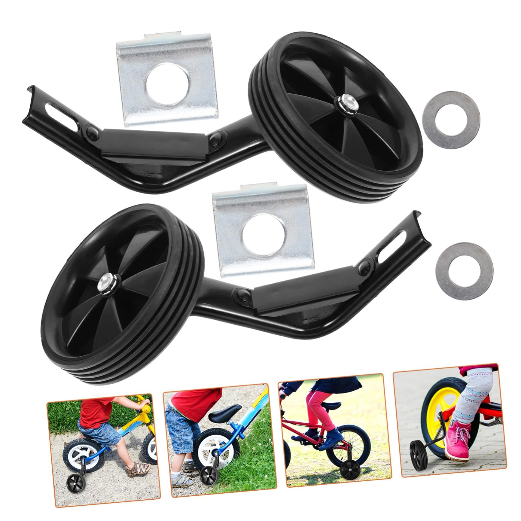 Toyvian Ruote Stabilizzatrici per Biciclette per Accessori per Bici Ruote Laterali Antiscivolo e Silenziose Resistente e Duraturo Sviluppo e Sicurezza per Ciclisti