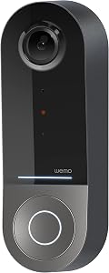 WeMo Smart Video Doorbell - Apple HomeKit Secure Video with HDR - Smart Home Products Video Doorbell Camera - Ring Doorbell for Security Camera System - WiFi Camera Doorbell w/ 223° FOV & 2-Way Audio
