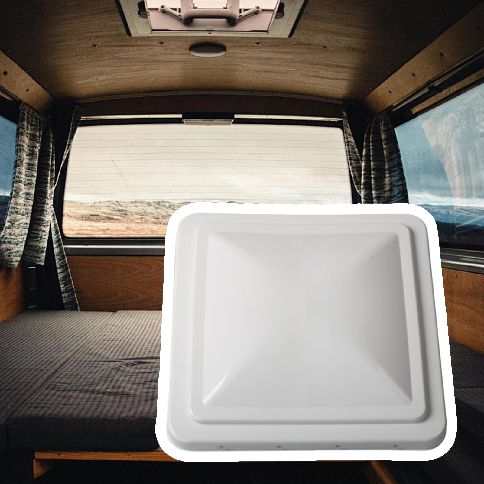 Ventilación De Techo Para Remolque De Carga - Ventana de Techo para Furgoneta de Viaje - Ventilación De Impermeable De 35 Cm Para Camping Viajes Autocaravana Furgoneta Remolque En Verano