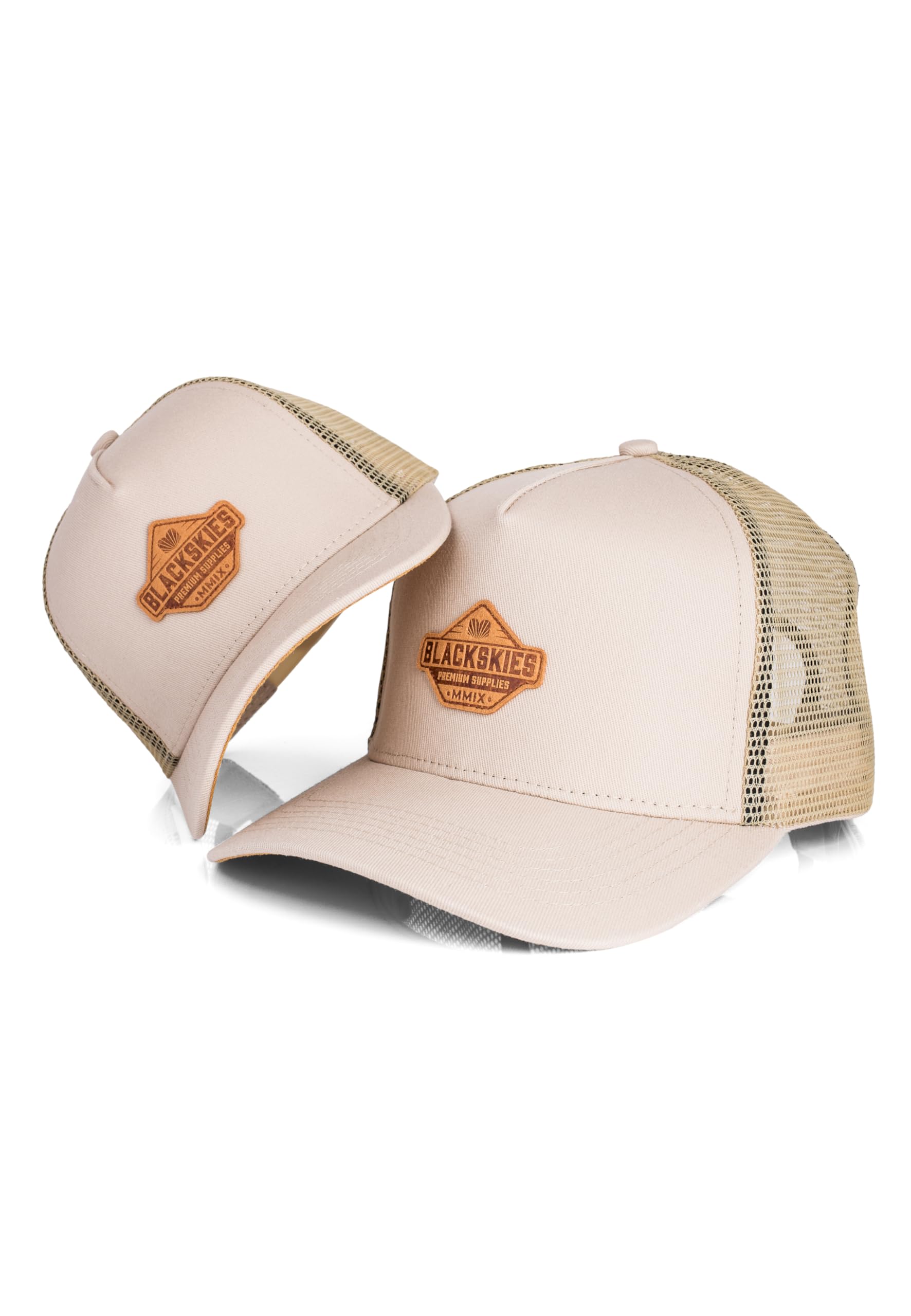 Blackskies® Essentials Trucker Cap - 2er-Set Eltern Kinder - Partnerlook Baseball Cap Mutter-Vater-Kind Geschenk Mini-Me Basecap Papa-Sohn & Mama-Tochter