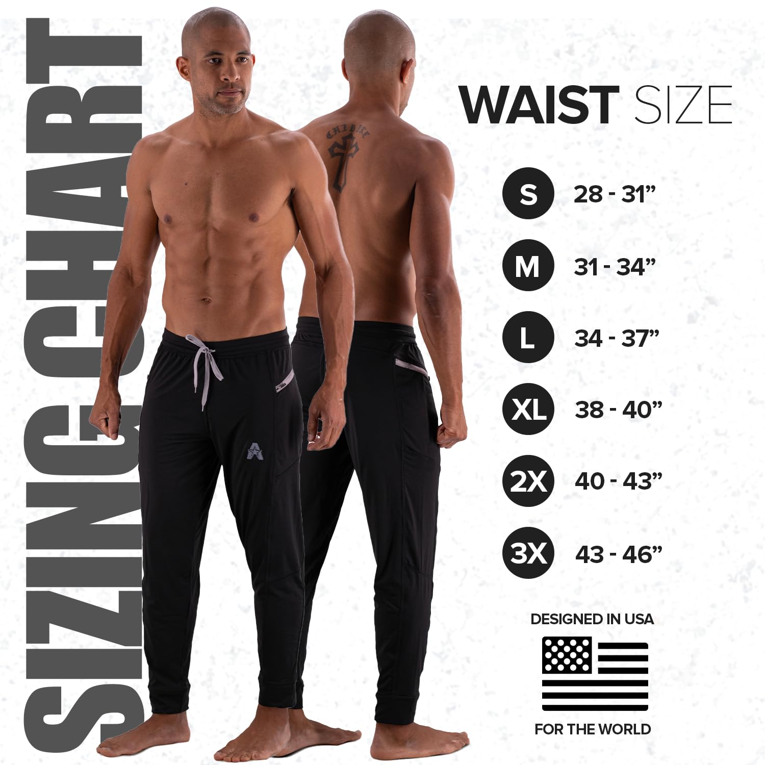 Anthem Athletics Hyperflex Slim Fit męskie joggery treningowe – na siłownię, do biegania, jogi, atletyki, spodnie dresowe treningowe