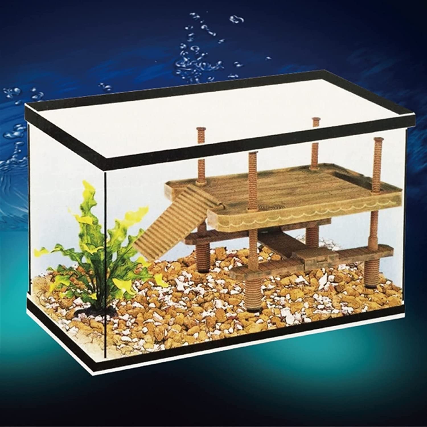 Aquarium-Deko-Ornamente, Aquarium-Dekorationen, Aquarien-Dekorationspflanzen, Schildkröten-Kletterplattform, Schildkröte, Sonnenbad, Pier, Reptilienrampe, schwimmende Insel for Schildkrötenbecken, Aqu
