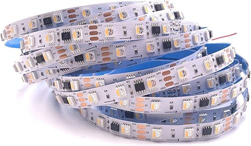 Miniatura 6 de 12V 24V TM1814 RGBW RGBWW 4 en 1 SK6812 similar tira LED SMD 5050 chip 4 en 1 programable direccionable inteligente Pixel cinta luz 5M 60LEDsM IP30