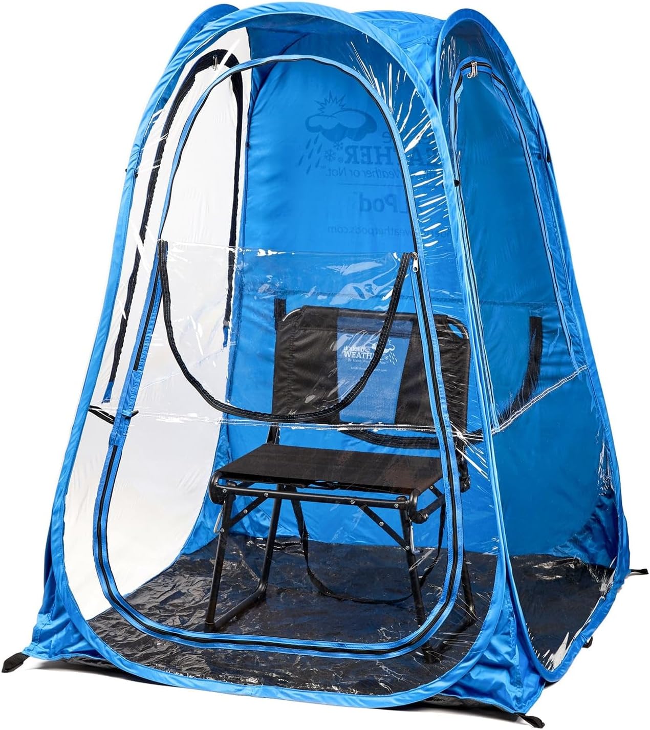 WeatherPodยฎ OriginalPodโข XL Pop-Up Pod - Stay Warm, Dry, and Out of The Sun - Weather Pod for Sports, Rain, or Wind - 1 Person Pod - Sports Pod for The Sideline - Easy Set Up & Tear Down