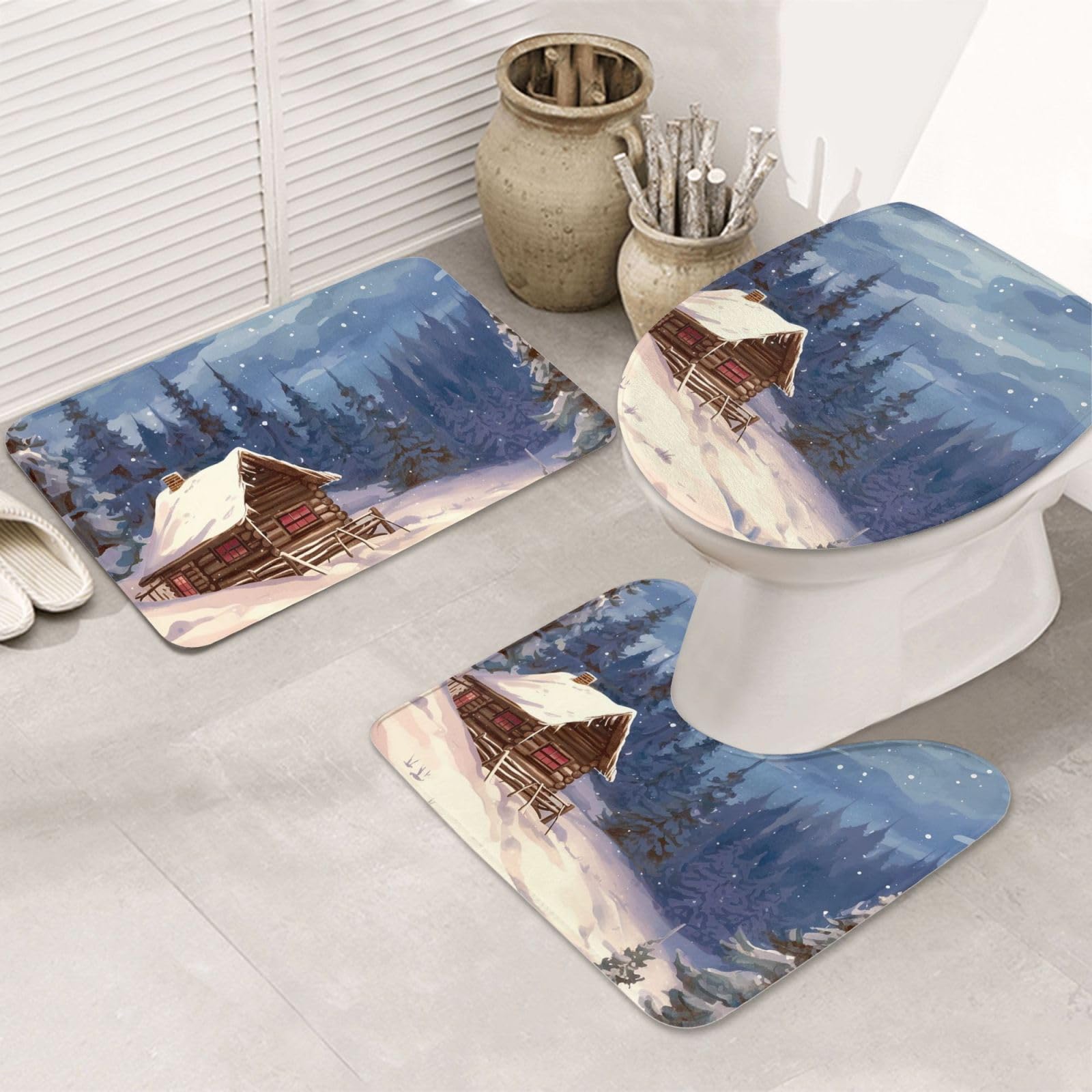 Tapis de douche antidérapants pour éviter les glissades avec ce lot en microfibre